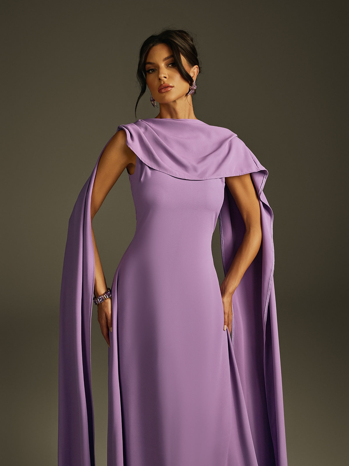 Irythia Shawl Sleeveless Maxi Dress