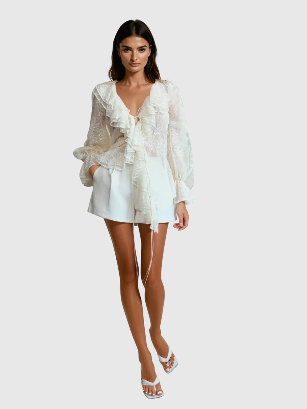Kacela Long Sleeve Lace Top