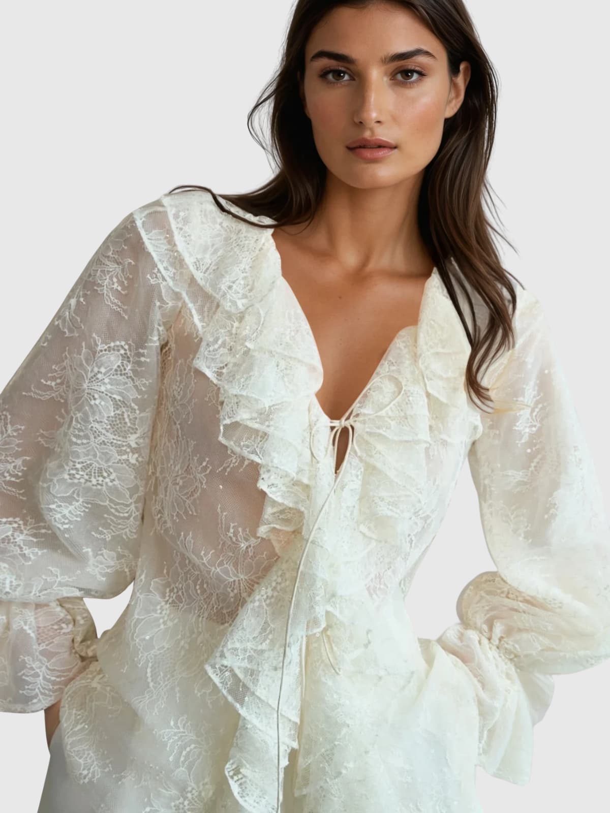 Kacela Long Sleeve Lace Top