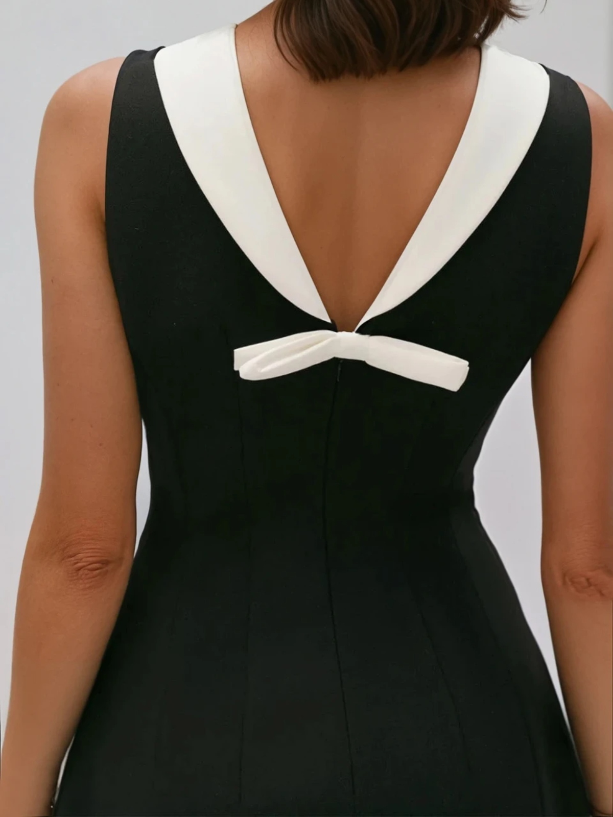 Kaitlin Sleeveless Bow Mini Dress