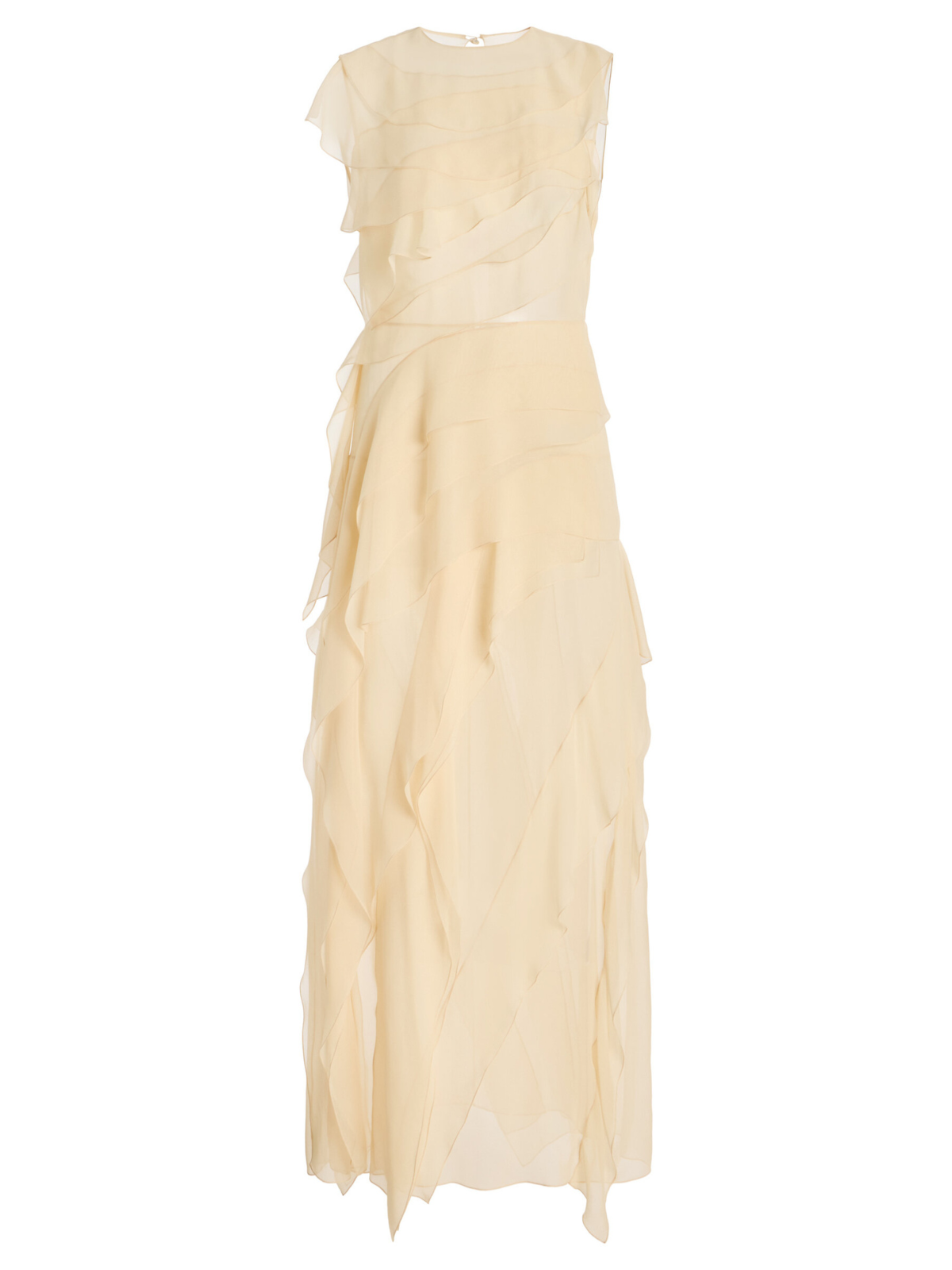 Waelyvira Sleeveless Ruffle Maxi Dress