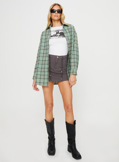 Tollen Shirt Dark Green Check