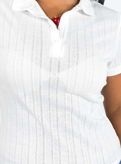 Long Beach Polo Top Cream