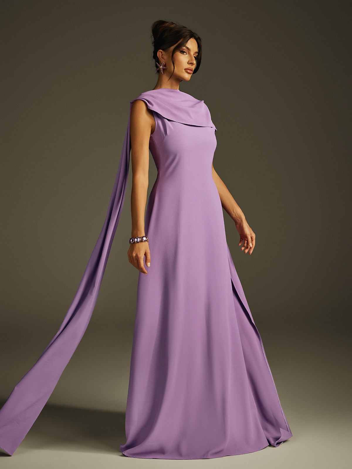 Irythia Shawl Sleeveless Maxi Dress