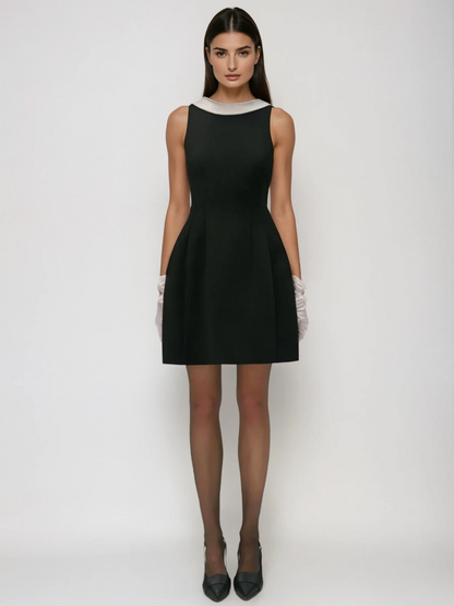 Kaitlin Sleeveless Bow Mini Dress