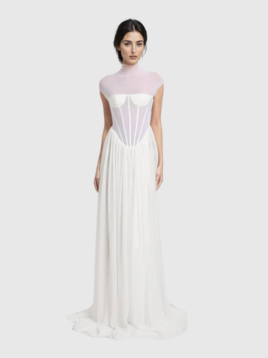 Karam Sleeveless Corset Maxi Dress